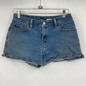 Levi's Booty Shorts Womens Size 9 Junior Blue Shortie Denim Cotton Vintage Y2K